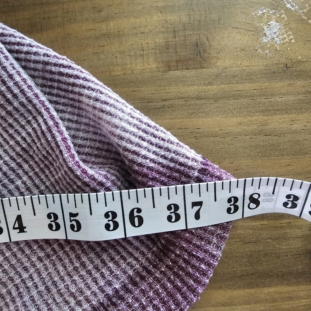Free People We The Free Purple Waffle Knit Tank Oversized XL Cottagecore Fairy - Picture 7 of 10